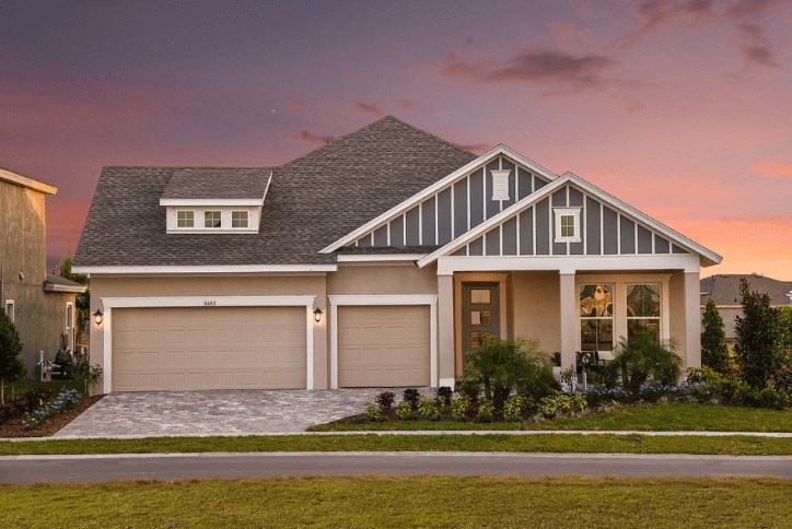 Single-story Design-It-Yourself model home by David Weekley Homes