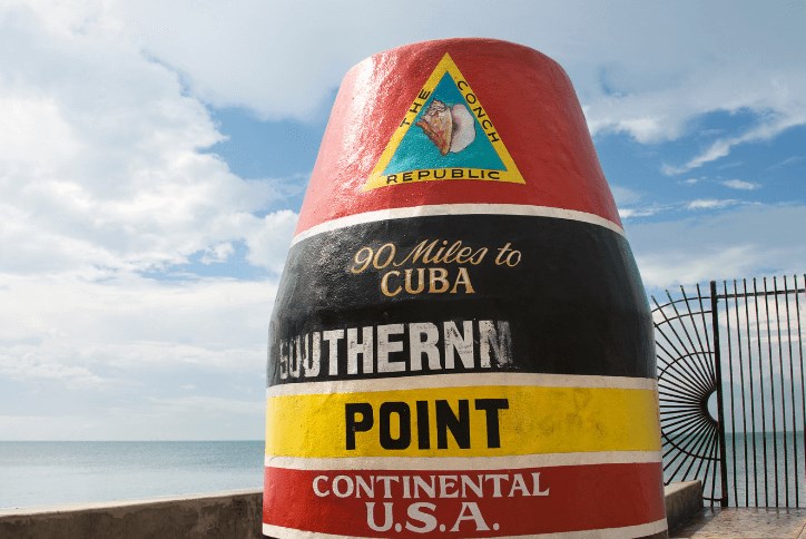 The Southernmost Point in Key West is one of the top things to do in Florida