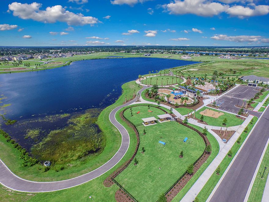 Aerial view of Waterset and the Lakeside