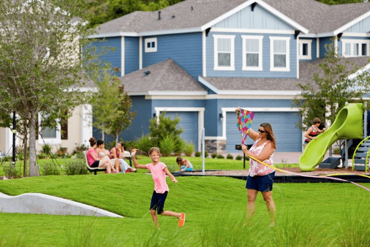 Parks neighborhood Waterset by Newland new home construction Apollo Beach, Fl