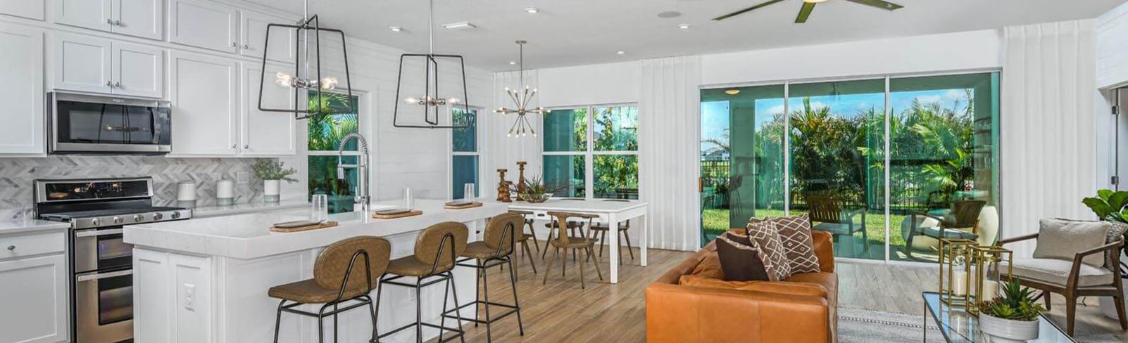 Open living in Cardel model home in Waterset
