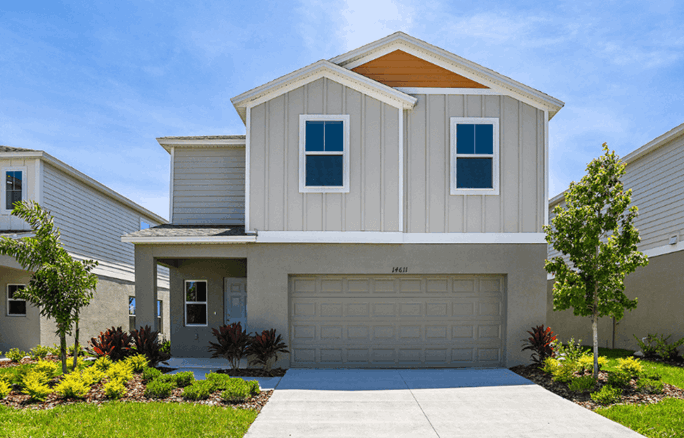 New construction home in Apollo Beach exterior