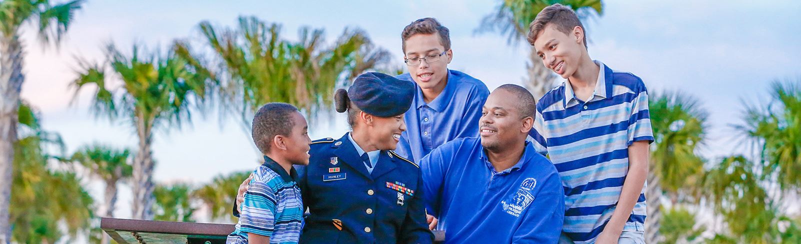 Military families in Waterset community in Apollo, FL.