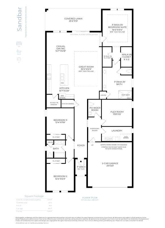 Toll Sandbar Floorplan