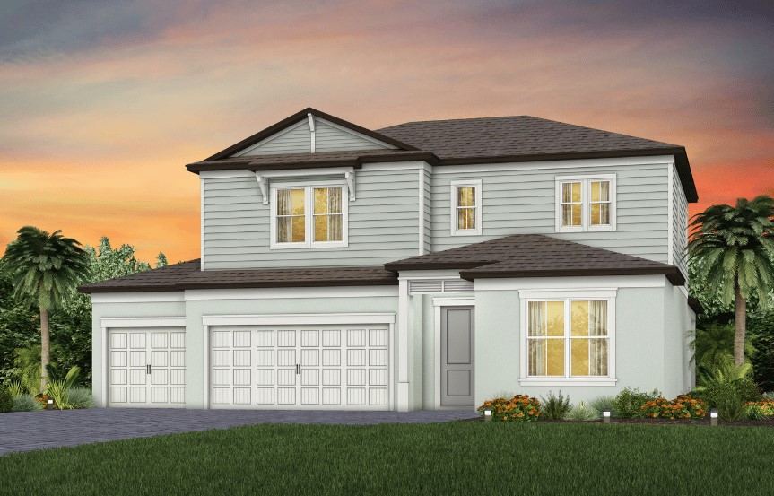 50 Ruby W 3 Car Garage 10 0 CO1 R Shingle BW Pavr Coastal Seasalt