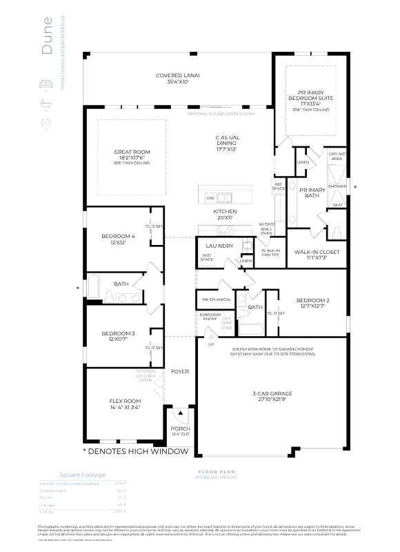 Toll Dune Floorplan