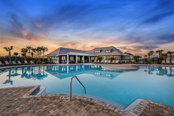 Founder's Club Pool Sunset